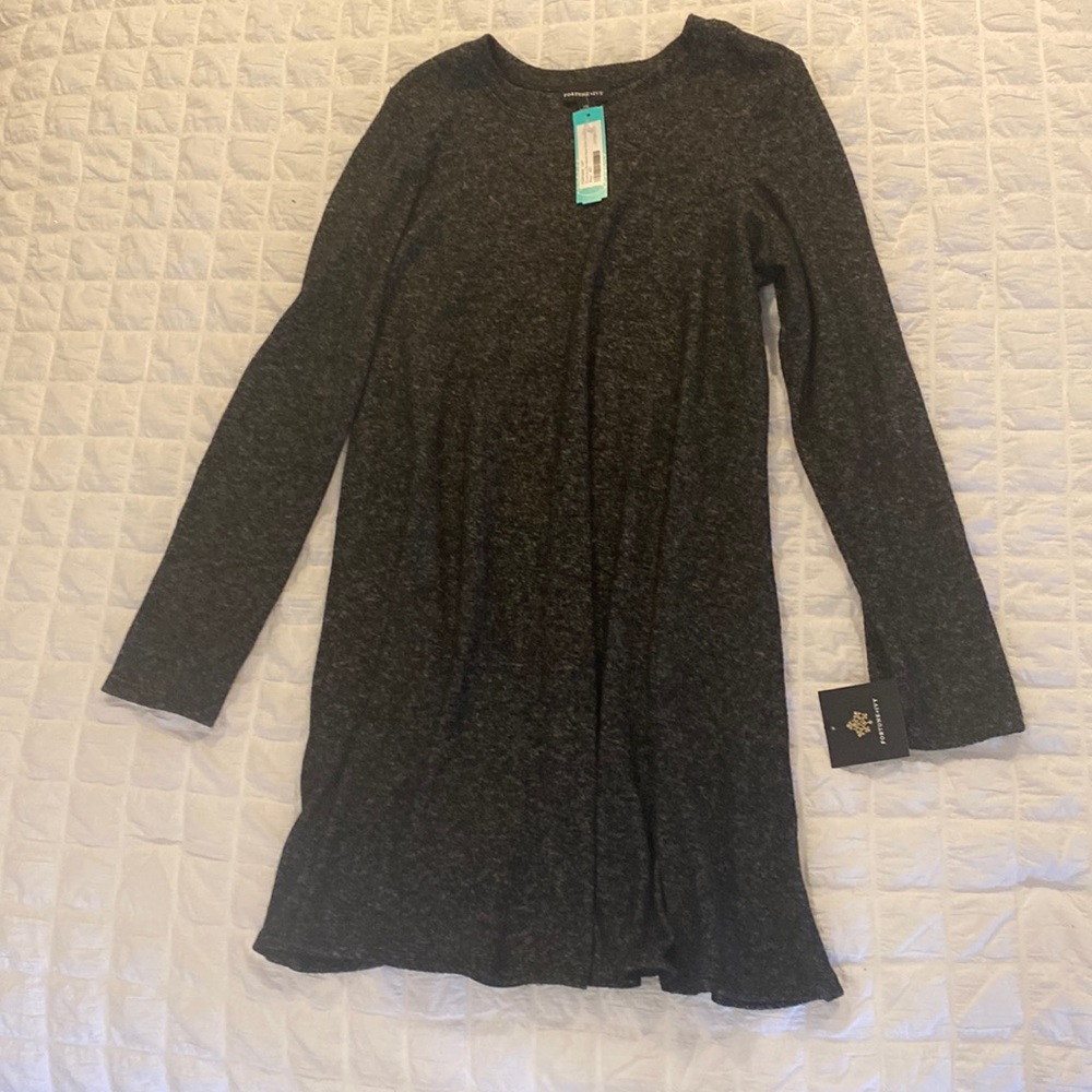 Grey knit dress